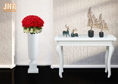 Matte Putih Lantai Vas Peralatan Rumah Tangga Barang-Barang Dekoratif Trumpet Fiberglass Table Vas