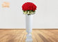 Matte Putih Lantai Vas Peralatan Rumah Tangga Barang-Barang Dekoratif Trumpet Fiberglass Table Vas
