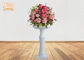 Pernikahan Glossy Putih Fiberglass Pot Bunga Pekebun Dan Pot Ringan