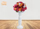 Dekorasi Glossy Putih Fiberglass Pot Bunga Bentuk Kreatif 100cm Tinggi
