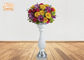 Daun perak Fiberglass Mangkuk Bunga Alas Tanaman Berdiri Dekorasi Pernikahan