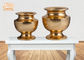 Wedding Gold Leafed Fiberglass Centerpiece Table Vas Bentuk Pot Tahan Lama