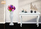 Vas Lantai Fiberglass Putih Peralatan Rumah Tangga Barang-barang Dekoratif Pusat Pernikahan Vas Meja