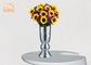 Mosaic Glass Table Vas Homewares Barang Hias Lantai Perak Vas Untuk Ruang Tamu