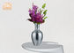Meja Vas Fiberglass Perak Mosaik Kaca Vas Untuk Bunga Buatan Dekorasi Rumah