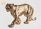 Besar Emas Daun Polyresin Figurines Patung Hewan Harimau Patung Patung