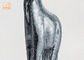 183 cm H Perak Mosaik Kaca Polyresin Patung-patung Hewan Jerapah Patung Lantai Patung