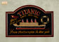 Dekoratif Dekorasi Dinding Kayu Memorial Dinding Plak Titanic Pub Kayu Tanda Resin