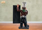 Papan Menu kayu Polyresin Patung Figurine Poly Resin Lantai Chef Patung Untuk Restoran