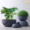Round Planter Resin Pot Planter Set Lightweight Pot Taman Bunga Pot MGO Flowerpots Clay Pots