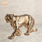 Lifesize Resin Patung Harimau Golden Fiberglass Animal Figurine Dekorasi Dalam Ruangan