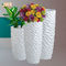 Pot Bunga Penanam Resin Putih Gloss Untuk Tanaman Buatan