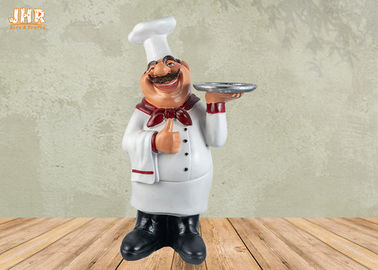 Poly Chef Meja Meja Patung Polyresin Statue Figurine Resin French Chef Statue