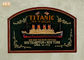 Memorial Titanic Dekorasi Dinding Kayu Dinding Plak Resin Kapal Pesiar Pub Kayu Antik