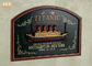 Memorial Titanic Dekorasi Dinding Kayu Dinding Plak Resin Kapal Pesiar Pub Kayu Antik