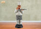 Tersenyum Lemak Polyresin Chef Figurine Patung Resin Chef Patung Perancis Chef Figurine Putih